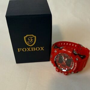 Foxbox Red Sports Watch